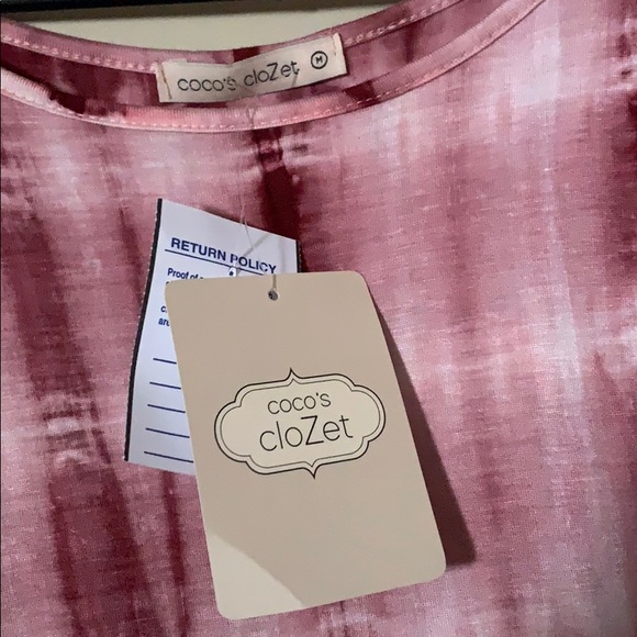 Pink Tie dye top Coco’s Closet - Picture 4 of 4